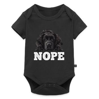 Newfoundland NOPE Newfie Dog Owner Funny - Baby Premium short-sleeve bodysuit - black - Front