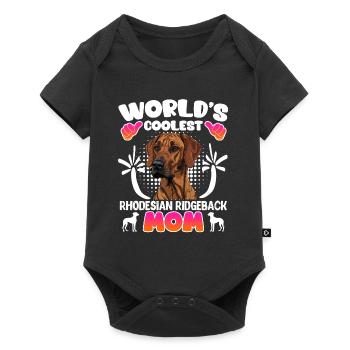 Rhodesian Ridgeback WORLD'S COOLEST RIDGEBACK MOM - Baby Premium short-sleeve bodysuit - black - Front