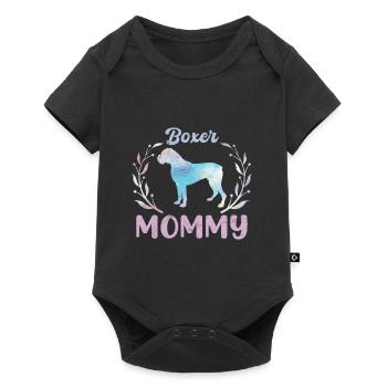 Chien Boxer Allemand Propriétaire BOXER MAMI - Body à manches courtes Premium Bébé - noir - Devant
