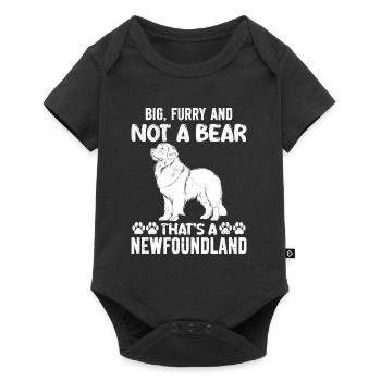 Newfie GROS POILU ET PAS UN OURS C’EST UN - Body à manches courtes Premium Bébé - noir - Devant
