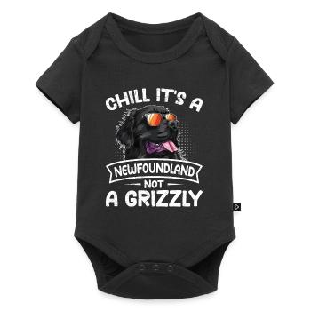 Propriétaire de Newfie CHILL C’EST UN TERRE-NEUVE, PAS UN - Body à manches courtes Premium Bébé - noir - Devant
