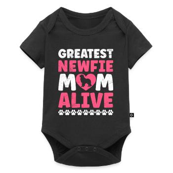 Terre-Neuve GREATEST NEWFIE MOM ALIVE Drôle - Body à manches courtes Premium Bébé - noir - Devant