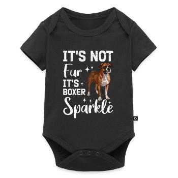 German Boxer NO FUR IT'S BOXER MAGIC - Baby Premium short-sleeve bodysuit - black - Front