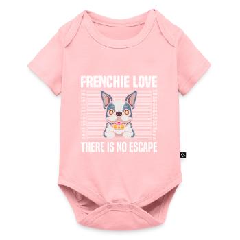 Frenchie Love Il n’y a pas d’échappatoire Sweet French - Body à manches courtes Premium Bébé - rose - Devant