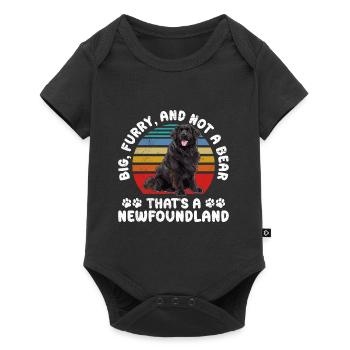 Newfie GROS POILU ET PAS UN OURS C’EST UN - Body à manches courtes Premium Bébé - noir - Devant
