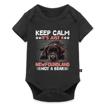 Terre-Neuve-et-Labrador RESTEZ AU FRAIS SANS GRIZZLI SEULEMENT - Body à manches courtes Premium Bébé - noir - Devant