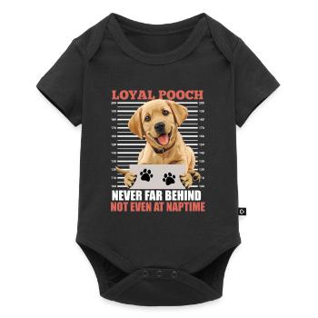 Labrador Lover FIDÈLE COMPAGNON Labrador - Body à manches courtes Premium Bébé - noir - Devant