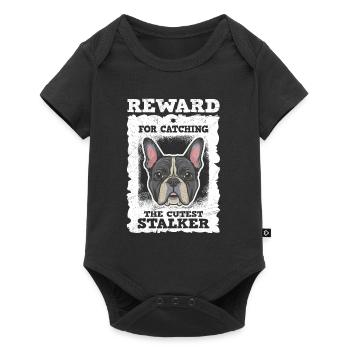 French Bulldog Reward for Catching Funny - Baby Premium short-sleeve bodysuit - black - Front