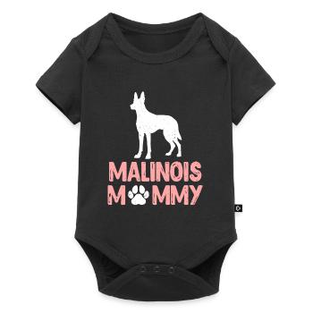 MALINOIS MAMI Chien Maman Berger Belge - Body à manches courtes Premium Bébé - noir - Devant