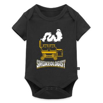 Barbecue party SMOKEOLOGIST meat lovers - Baby Premium short-sleeve bodysuit - black - Front