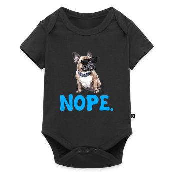 Bouledogue français Stur NOPE Frenchie - Body à manches courtes Premium Bébé - noir - Devant
