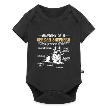 Berger Allemand ANATOMIE D'UN PROPRIÉTAIRE DE BERGER ALLEMAND - Body à manches courtes Premium Bébé - noir - Devant