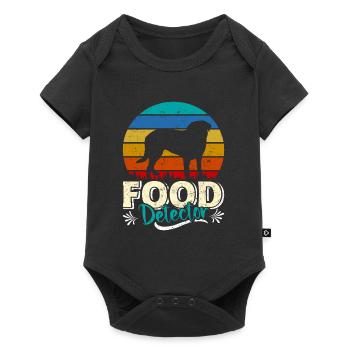 Labrador Vintage FOOD DETECTIVE Dog Owner - Baby Premium short-sleeve bodysuit - black - Front