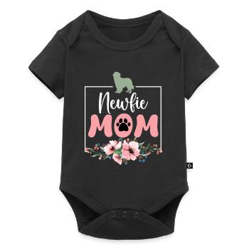 NEWFIE MOM Chien Maman Terre-Neuve Chiens - Body à manches courtes Premium Bébé - noir - Devant