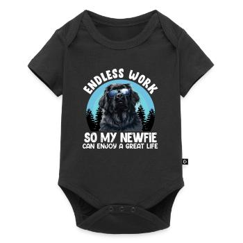 Newfoundland ENDLESS WORK SO MY NEWFIE CAN ENJOY - Baby Premium short-sleeve bodysuit - black - Front