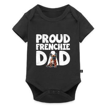 French Bulldog Fan Merchandise Proud Frenchie - Baby Premium short-sleeve bodysuit - black - Front
