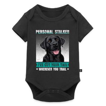 Labrador Lover Personal Stalker Labrador - Body à manches courtes Premium Bébé - noir - Devant