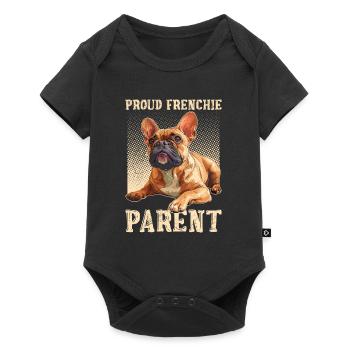 Bouledogue français Fier parent Frenchie - Body à manches courtes Premium Bébé - noir - Devant