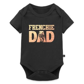 Frenchie DAD French Bulldog Lover - Baby Premium short-sleeve bodysuit - black - Front