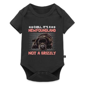 NEWFIE OWNER CHILL IT'S A NEWFOUNDLAND NOT A - Baby Premium short-sleeve bodysuit - black - Front