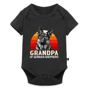 German Shepherd Fan Merchandise Grandpa of German Shepherd - Baby Premium short-sleeve bodysuit - black - Front