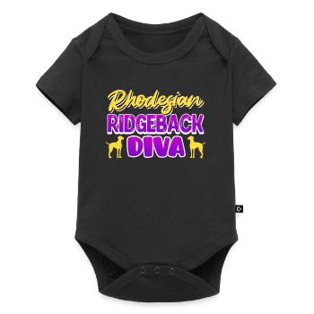 RHODESIAN RIDGEBACK DIVA Ridgeback Women - Baby Premium short-sleeve bodysuit - black - Front