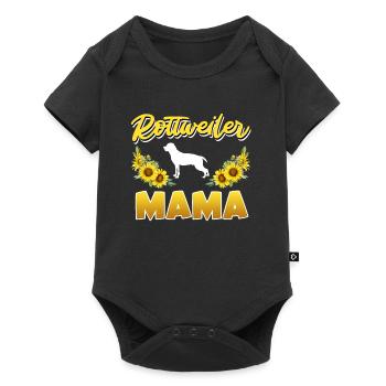 ROTTWEILER Maman Propriétaire de chien Rotties Rottweiler - Body à manches courtes Premium Bébé - noir - Devant