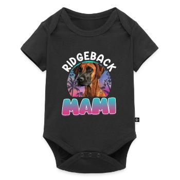 RIDGEBACK MAMI Rhodesian Ridgeback owner - Baby Premium short-sleeve bodysuit - black - Front