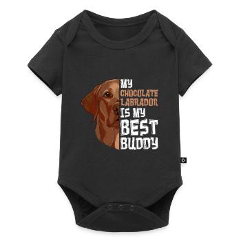 Labrador Dog My Chocolate Labrador my Best Buddy - Baby Premium short-sleeve bodysuit - black - Front