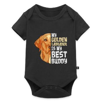 Labrador Dog My Golden Labrador my Best Buddy - Baby Premium short-sleeve bodysuit - black - Front