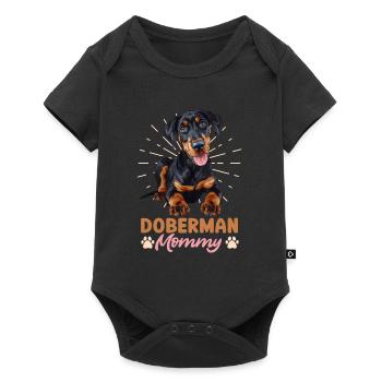 DOBERMANN MUTTI Dog Owner Dobermans - Baby Premium short-sleeve bodysuit - black - Front