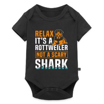 Rottie RELAX IT'S JUST A ROTTWEILER Funny - Baby Premium short-sleeve bodysuit - black - Front
