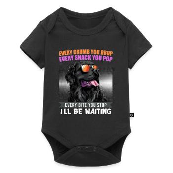 Terre-Neuve CHAQUE MIETTE QUE TU DÉPOSES, JE T’ATTENDRAI - Body à manches courtes Premium Bébé - noir - Devant