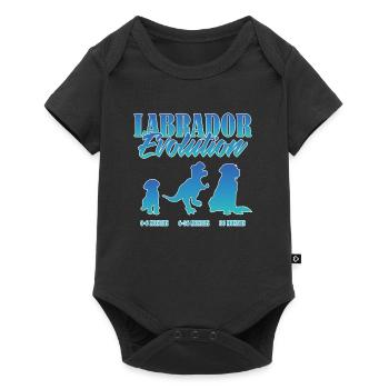 LABRADOR EVOLUTION Labrador Owner Funny - Baby Premium short-sleeve bodysuit - black - Front