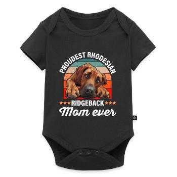 Ridgeback PROUDEST RHODESIAN RIDGEBACK MOM EVER - Baby Premium short-sleeve bodysuit - black - Front