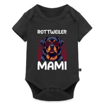 ROTTWEILER MUMMY Propriétaire de Rottie Ami Rottweiler - Body à manches courtes Premium Bébé - noir - Devant