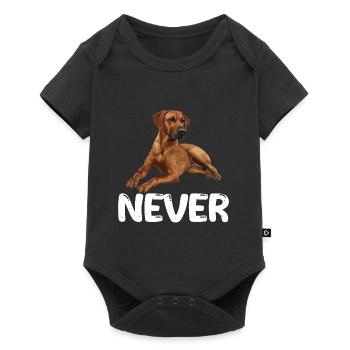 Rhodesian Ridgeback NEVER Sture Ridgebacks - Baby Premium Kurzarmbody - Schwarz - Vorne