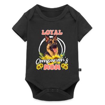 German Shepherd Owner LOYAL COMPANION'S MOM - Baby Premium short-sleeve bodysuit - black - Front