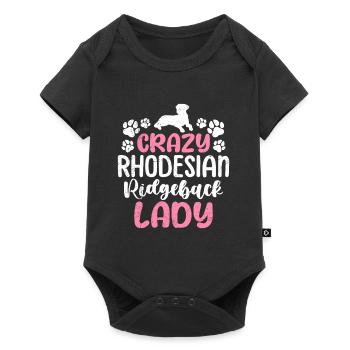 Ridgeback CRAZY RHODESIAN RIDGEBACK LADY Maman Chien - Body à manches courtes Premium Bébé - noir - Devant