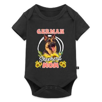 MAMAN BERGER ALLEMAND Deutscher Schäferhund - Body à manches courtes Premium Bébé - noir - Devant