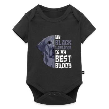 Labrador Dog My Laradorrador is my Best Buddy - Baby Premium short-sleeve bodysuit - black - Front