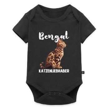 Propriétaire de chat Bengal BENGAL CAT LOVER - Body à manches courtes Premium Bébé - noir - Devant