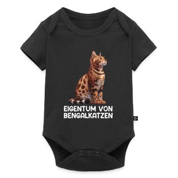 Propriétaires de chats PROPRIÉTÉ DE BENGAL CATS Funny - Body à manches courtes Premium Bébé - noir - Devant