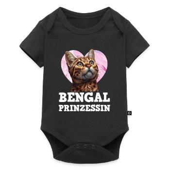 Bengal Chats Maman BENGAL PRINCESSE Drôle - Body à manches courtes Premium Bébé - noir - Devant