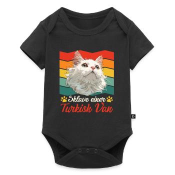 Propriétaire de chat ESCLAVE D’UN VAN TURC Vintage - Body à manches courtes Premium Bébé - noir - Devant