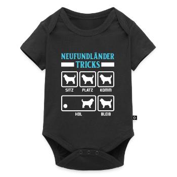 NEWFOUNDLAND TRICKS Funny Newfie Dog Owner - Baby Premium short-sleeve bodysuit - black - Front