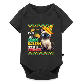Siamese cats TACOS AND SIAMESE CATS ARE MINE - Baby Premium short-sleeve bodysuit - black - Front