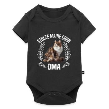 Cat Granny PROUD MAINE COON GRANNY Maine Coon Maine Coon - Baby Premium short-sleeve bodysuit - black - Front