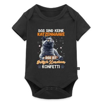 British Shorthair NO HAIR BRITISH SHORTHAIR - Baby Premium short-sleeve bodysuit - black - Front