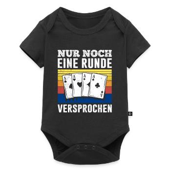 Poker Players ONLY ONE MORE ROUND PROMISED - Baby Premium short-sleeve bodysuit - black - Front
